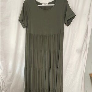Olive Green Women's Dress